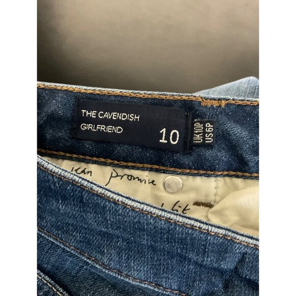 BODEN Jeans the Cavendish Girlfriend Blue size 10 - Picture 10 of 11